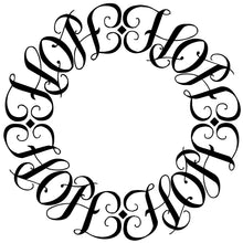Load image into Gallery viewer, Hope Circle Ambigram Tattoo Instant Download (Design + Stencil) - Wow Tattoos