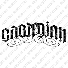 Load image into Gallery viewer, Carpe Diem / Live Strong Ambigram Tattoo Instant Download (Design + Stencil) STYLE: L - Wow Tattoos