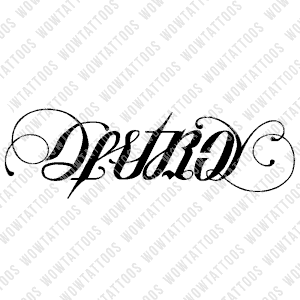 Destroy / Create Ambigram Tattoo Instant Download (Design + Stencil) STYLE: D - Wow Tattoos