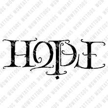 Load image into Gallery viewer, Faith / Hope Ambigram Tattoo Instant Download (Design + Stencil) STYLE: Z - Wow Tattoos