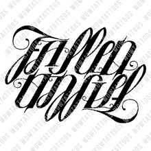 Load image into Gallery viewer, Fallen Angel Ambigram Tattoo Instant Download (Design + Stencil) STYLE: D - Wow Tattoos