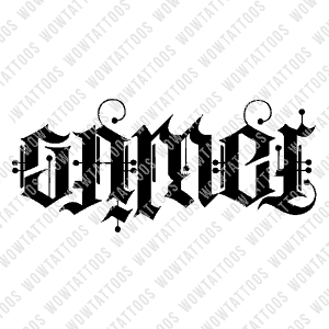 Gamer / For Life Ambigram Tattoo Instant Download (Design + Stencil) STYLE: A - Wow Tattoos