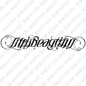 Life Is Beautiful Ambigram Tattoo Instant Download (Design + Stencil) STYLE: D - Wow Tattoos