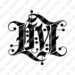 Live / Life Ambigram Tattoo Instant Download (Design + Stencil) STYLE: A - Wow Tattoos