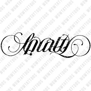 Loyalty / Family Ambigram Tattoo Instant Download (Design + Stencil) STYLE: D - Wow Tattoos