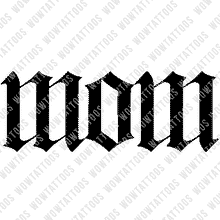 Load image into Gallery viewer, Mom Ambigram Tattoo Instant Download (Design + Stencil) STYLE: L - Wow Tattoos