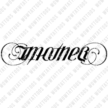 Load image into Gallery viewer, Mother / Daughter Ambigram Tattoo Instant Download (Design + Stencil) STYLE: D - Wow Tattoos