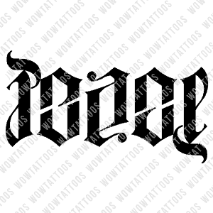 Peace Ambigram Tattoo Instant Download (Design + Stencil) STYLE: L - Wow Tattoos