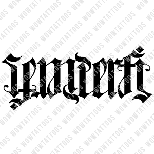 Semper Fi Ambigram Tattoo Instant Download (Design + Stencil) STYLE: L - Wow Tattoos