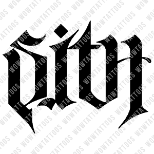 Sith / Lord Ambigram Tattoo Instant Download (Design + Stencil) STYLE: K - Wow Tattoos