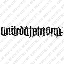 Load image into Gallery viewer, United States Army / This We&#39;ll Defend Ambigram Tattoo Instant Download (Design + Stencil) STYLE: Q - Wow Tattoos