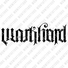 Load image into Gallery viewer, Work Hard / Play Hard Ambigram Tattoo Instant Download (Design + Stencil) STYLE: L - Wow Tattoos